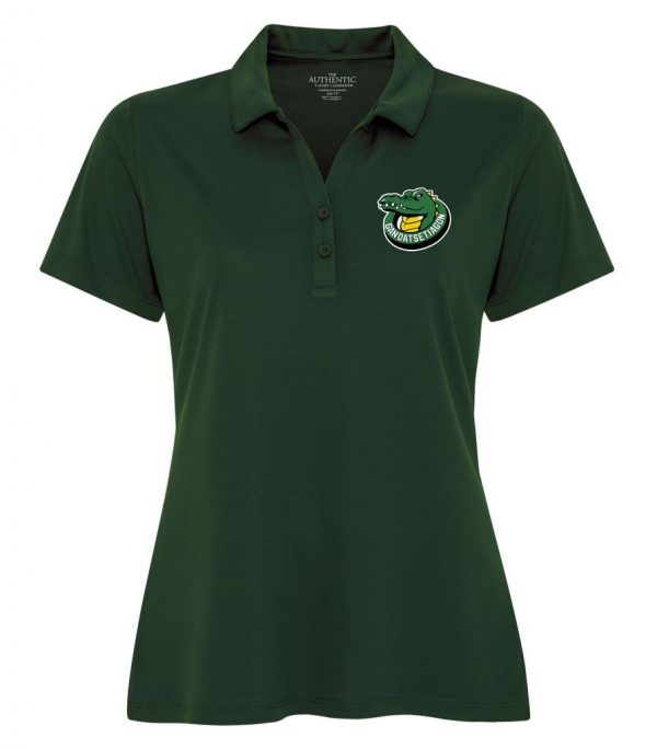 #31- Forest Green ATC Ladies Dryfit Golf Shirt- Embroidered